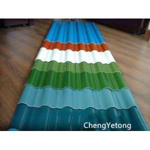 Various Color Coated Roofing Sheets / Profile Roofing Sheets For Bus Station