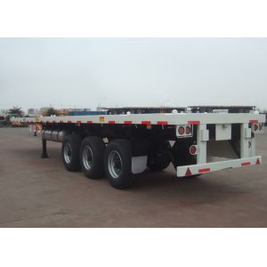 40T Capacity 3 Axles 40ft Super Single Tire Light Weight Semi Flatbed Container