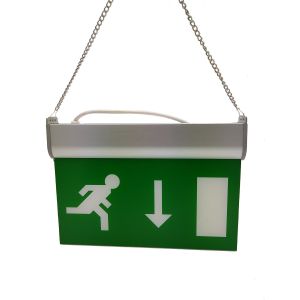 Suspending Double-side Exit Signs, Battery Rechargeable LED Emergency Light