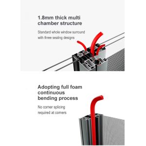 Lightweight Double Glazed Inward Opening Window Aluminum Alloy Material