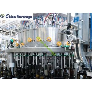 CSD Carbonated Water Bottle Filling Machine , Beverage Bottling Equipment