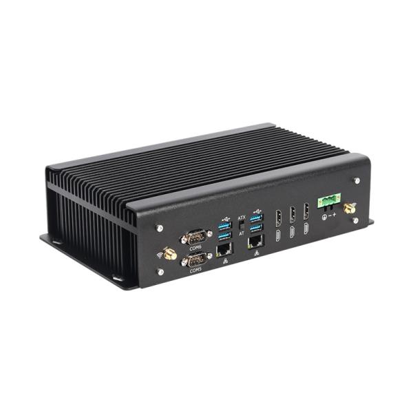 Fanless Industrial PC DDR4 Intel 11th Gen Core i7 10870H Mini PC With GPIO Dual