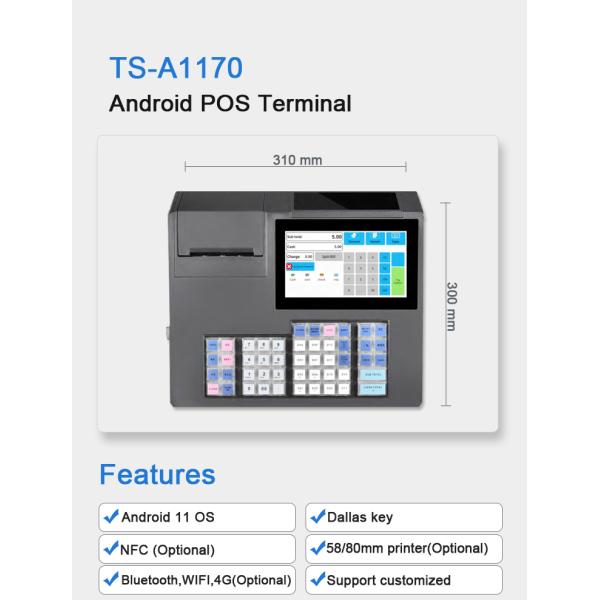 48 Key Electronic android swipe Grocery Billing Machine POS System