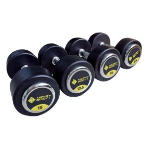 Wholesale Rubber Weight Lifting Dumbbell Gym Fixed 2.5kgs Round Dumbbell Set Black from china suppliers