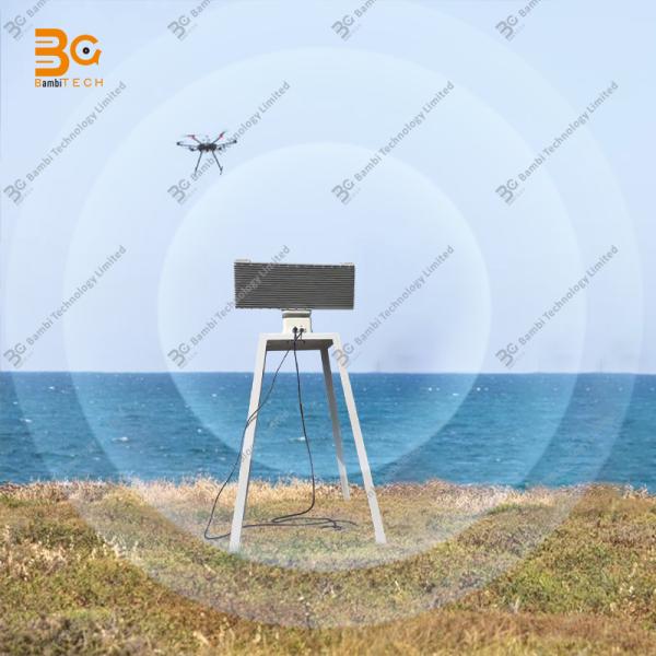 high-speed turntable 10km+ X-band 9.4-9.6GHz pulse Doppler radar drone UAV detection