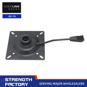 Black Swivel Office Chair Mechanism Replacement With Rotary Lifting Function