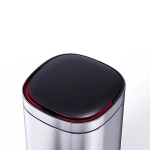 High Capacity Household Motion Sensor Trash Bin Stainless Steel Smart Sensor Bin