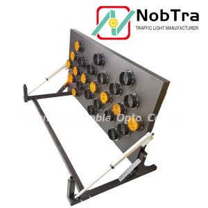 VIP 25-Lamp Bright Solar/Battery Powered LED Arrow Traffic Board with Wireless