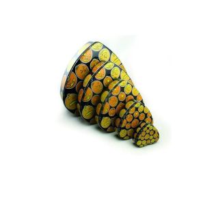 Set Of 5 Halloween Pumpkin Heart Tins