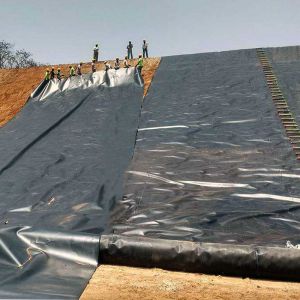 HDPE Geomembrane Pond Liner 1.0mm Thickness With 100% Virgin Material For Water