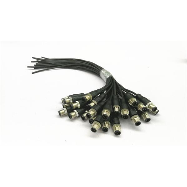 Over - Molded Circular Connector Cable Assembly M12 Sensor Cable Length 100 /
