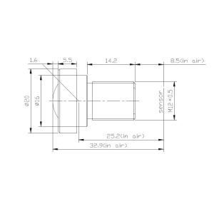 Wholesale 1/2.3&quot; 4.9mm F2.2 ,8 Megapixel Low distortion less than 8%, S mount lens ,CCL123049MP lens for Sony IMX298, OV16E10 from china suppliers