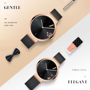 Hidden Clasp Couple Quartz Watch 5bar Water proof 36mm Diameter