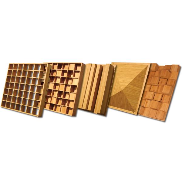 Interior Decorative 3D Solid Wood Acoustic Diffuser Panels For Office Building