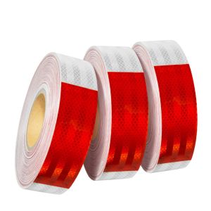 High Intensity Reflective Vinyl 10 Year Red White Dot-C2 Reflective Tape