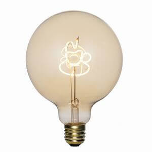 G125 EMC E27 4W 2300K Spiral Globe LED Filament Bulb