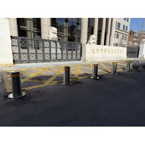 Retractable 1000mm Height Electric Parking Bollards Car Park Security Posts