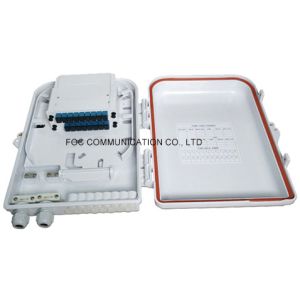 16 Fiber Fiber Optic Termination Box ABS Plastic With PLC Splitter Cassette Type