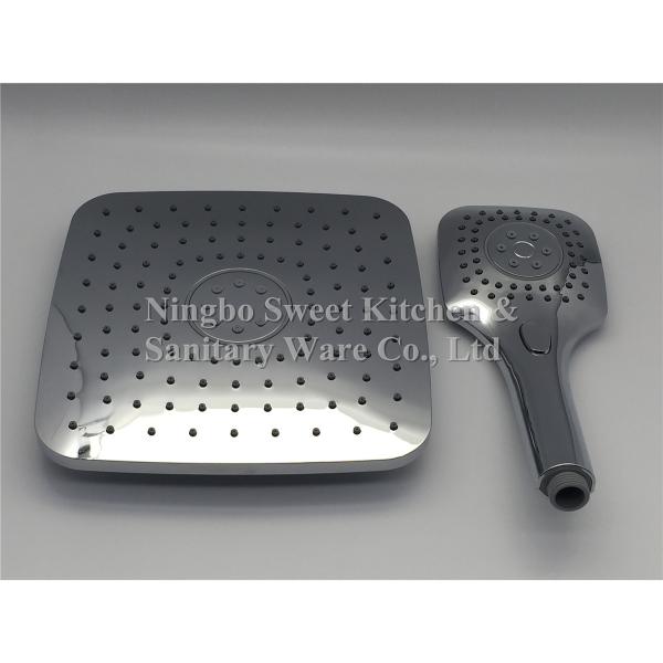 Hot sell Double face Chrome plating square shower head hand shower set square