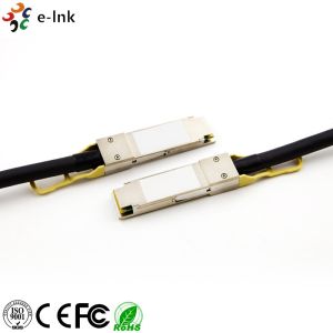 Passive Copper DAC Direct Attached Twinax Cable 40G QSFP+ To QSFP+ 0.02 Watt