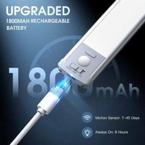 Under Cabinet Lighting,40 LED Rechargeable Battery Operated Motion Sensor Light