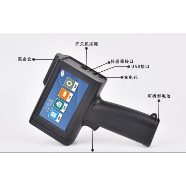 Semi-Automatic Handheld Inkjet Printer for Expiry Date and Batch Code in Single Color