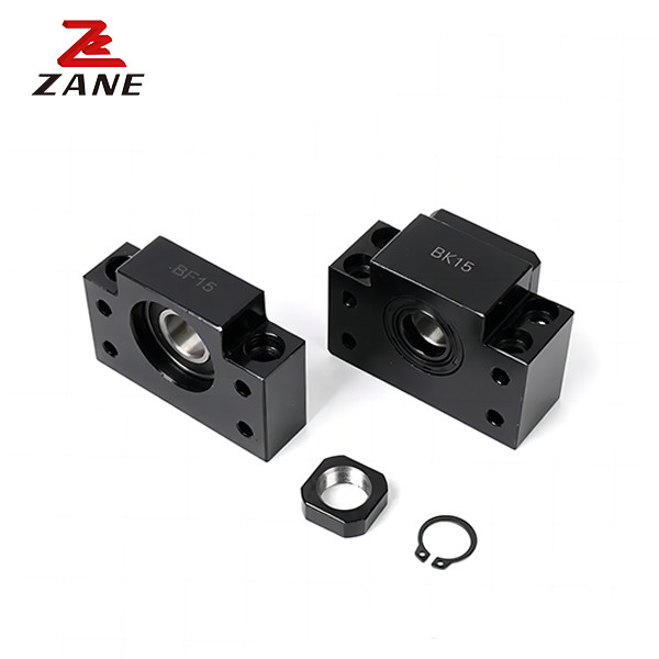 Quality BK15 BF15 Ball Screw Fixed Ends Support Unit With Angular Ball Bearing for sale