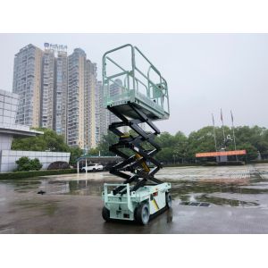 TS6 Working Hydraulic Mobile Scissor Lift 7.8m Workshop Electric Motor