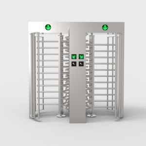 Electronic Mechanical Full Height Turnstile , Bi-Directional Durable Metal