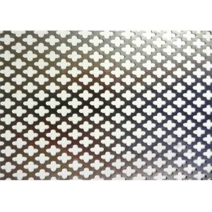 Decorative Perforated Metal Mesh Screen / Metal Perforated Sheet Customized Size