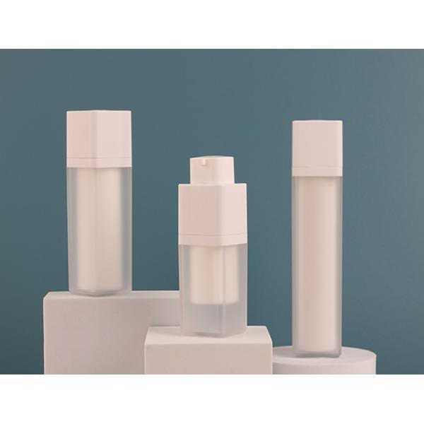 Refillable Moisture Airless Eye Cream Bottle 15ml Airless Pump Bottles Double Wall