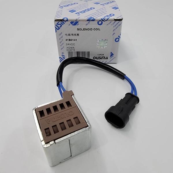 41B0141 Solenoid Valve Coil 24VDC For XGMA Excavator XG815