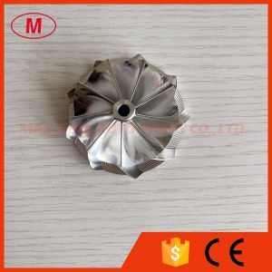 Wholesale K16 51.03/61.98mm 9+0 blades high performance turbo aluminum 2618/milling/ billet compressor wheel for turbo from china suppliers