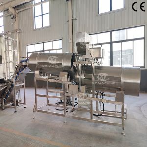 Double Drum Flavoring Machine for Nuts Snacks 500-1000kg/h
