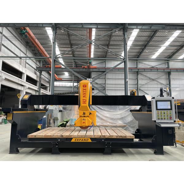 Quality 4 Axis CNC Bridge Saw Stone Cutting Machine with 3200x2000mm Worktable and 15kw Motor Power for Granite Marble Quartz Processing for sale