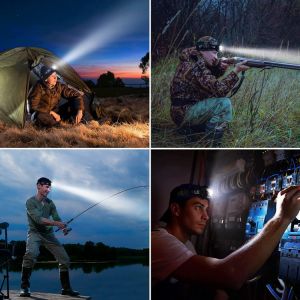 2000 Lumens Red And White Headlamp Work Light Motion Sensor Waterproof IP65