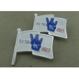 Personalised Custom Soft Enamel Pin , LA Butterfly Clutch Pin Badges