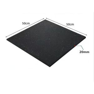 Wholesale Features Environmentally Friendly 1m*1m 50cm*50cm Workout Rubber Floor Tiles for Home Gym and Commercial Gym Club from china suppliers