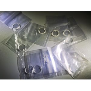 Round Polished Sapphire Optical Windows Scratch Resistance With Hole