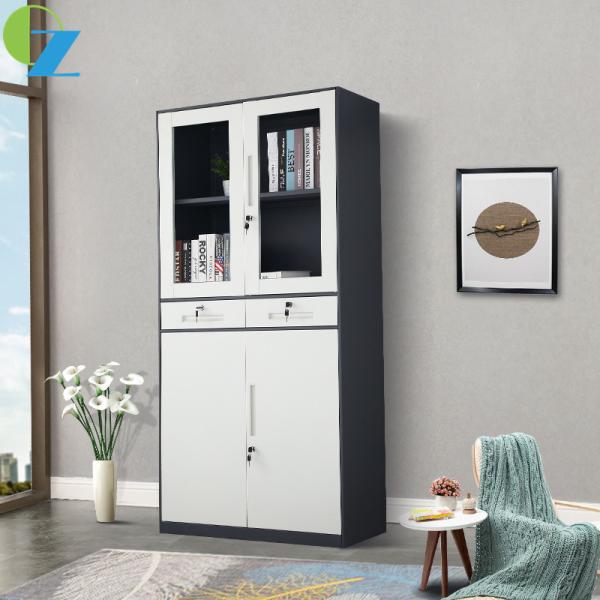 white 1mm Two Drawer Steel Filing Cabinet Assembly Structure