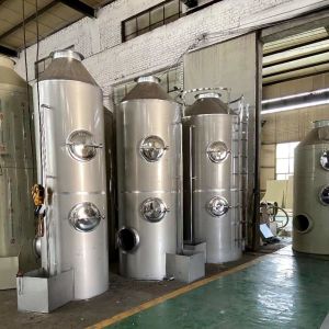 Industrial Waste Gas Treatment Equipment For HCL/NH3/HF/H2SO4/NAOH Customized