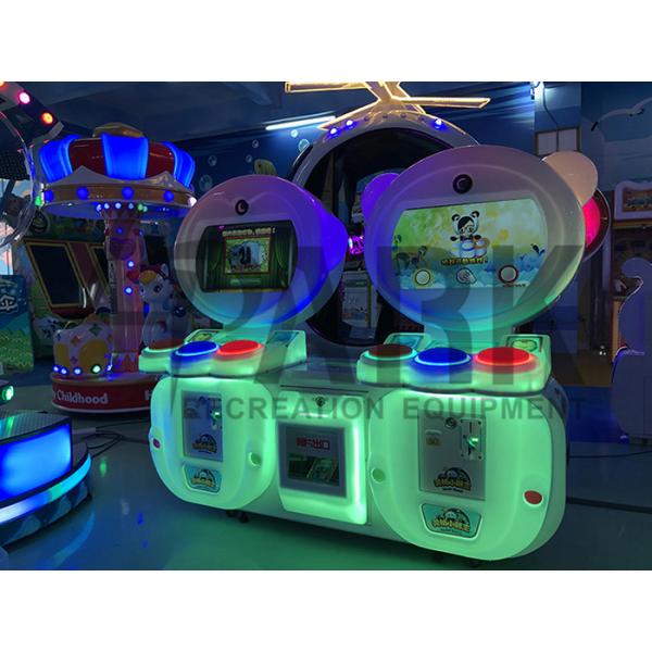 English Version Kids Coin Operated Game Machine / Music Game Simulator Little Drummer