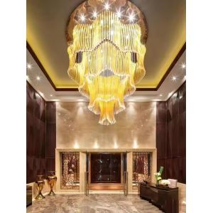 Sales Lobby Luxury Crystal Light Non-Standard Project Round LED Creative Art