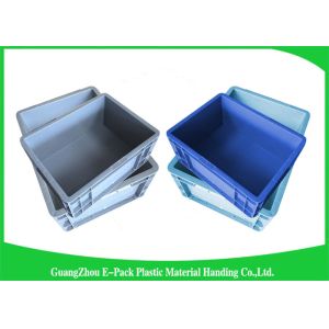 Large Standard Warehouse Plastic Euro Stacking Containers 800*600*340mm