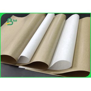 Eco - Friendly Kraft Paper PE Coated One Side And Two Sides FDA Certified