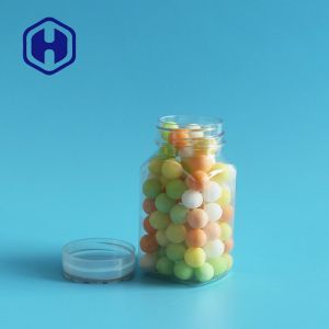 Mini 100ml Plastic Packaging Jar For Chocolate Beans Sweets Granule Small Square