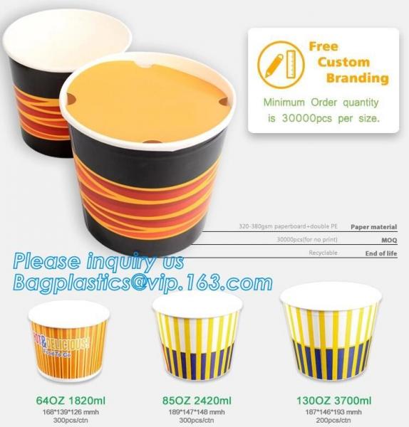 Eco-friendly icecream cup_Food Grade Eco-friendly icecream cup_Wholesale custom flexo printed paper cup bagease package