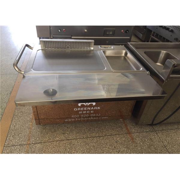 Rectangle Stainless Steel Japanese Teppanyaki Grill With Thermostat Control