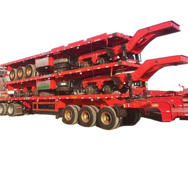 Xianmang Group 3 And 4 Axles 20ft 40ft Container Flat Bed Flatbed Semi Trailers