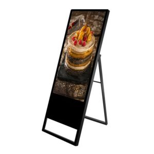 32 Inch TFT LCD Portable Digital Signage Poster / Android Indoor Digital Signage